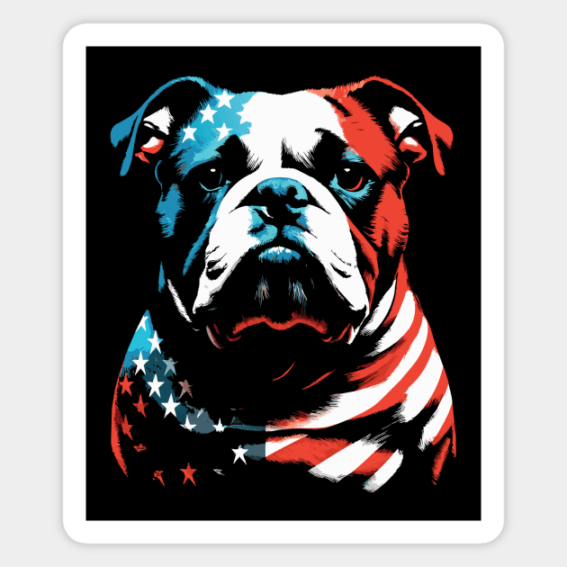 American Bulldog Magnet by podtuts